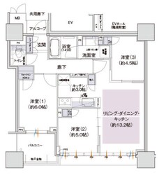 THE CROSS CITY TOWERの物件間取画像